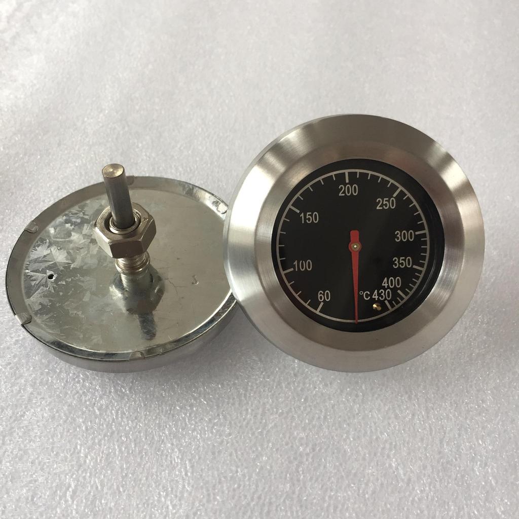 76mm Stainless Steel Bimetallic BBQ Oven Thermometer Grilling Tool