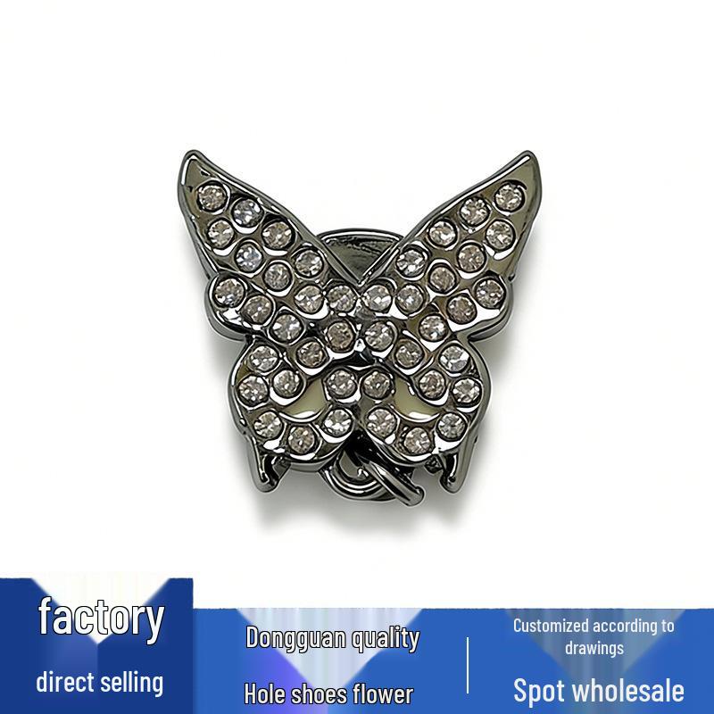 Metal Flower Shoe Decoration Buckles for Hole Shoes