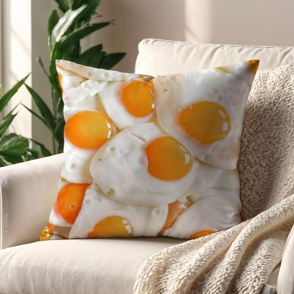 French food fries eggs cushion cover Decoration Room Shop Car Best Home Office Coffee Pillow Sofa Printing Nordic Simplicity Hit