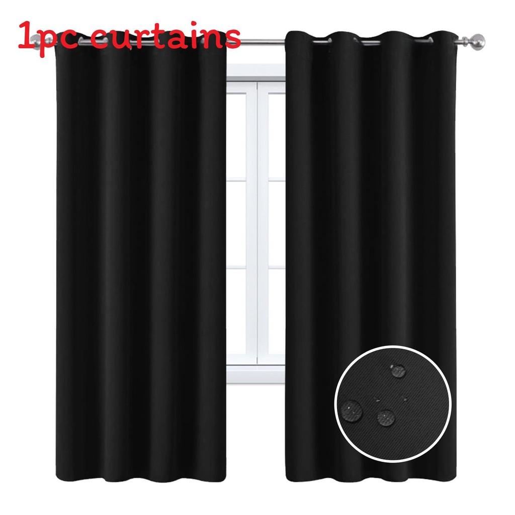 Solid Color Curtains With Insulation And Shading Design For Daily Household Use