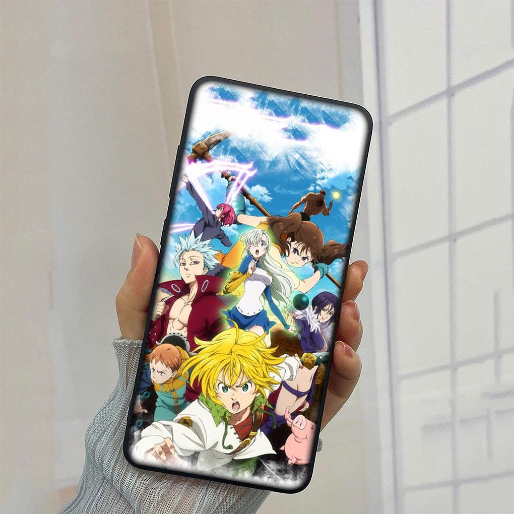 Anime Sedm smrtelných hříchů Meliodas Kryt na telefon pro Samsung Galaxy A10 A20 A53 A30 A31 A32 A50 A51 A52 A12 A33 Měkký TPU kryt