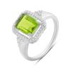 Silver Ring with Chrysolite, Product Weight 3.77 G (60002319)