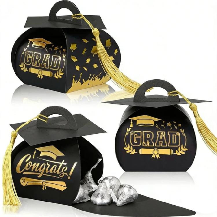 Scatola Memorabilia Unica per Cerimonia di Laurea Disegnata Come Un Cappello per Contenere Diplomi e Oggetti Preziosi