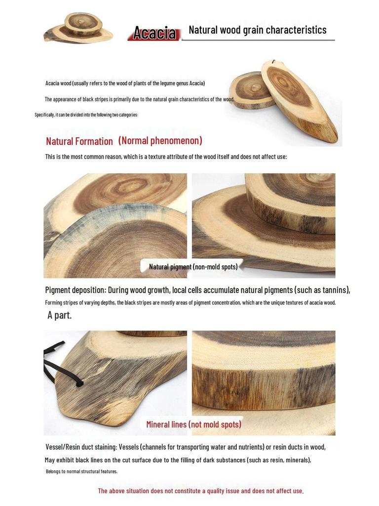 High-End Irregular Acacia Wood Cutting Board & Platter for Camping and Picnics