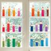 24pcs/set Watercolor Pencil Decorative Stickers Suitable for Classroom, Bedroom, Glass Window Decoration Stickers Scrapbooking