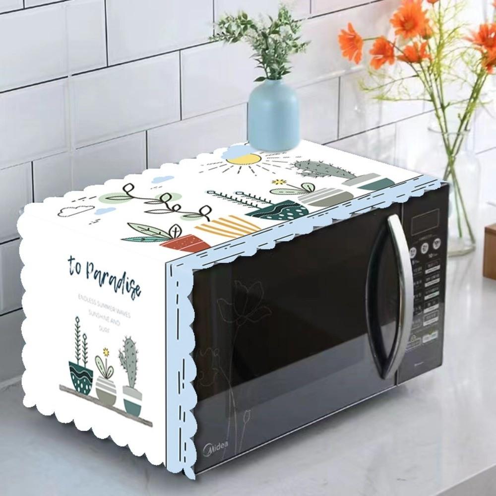 Super Soft Microwave Oven Dust Cover Oilproof Dustproof Kitchen Appliance Cover Microwave Protective Cloth