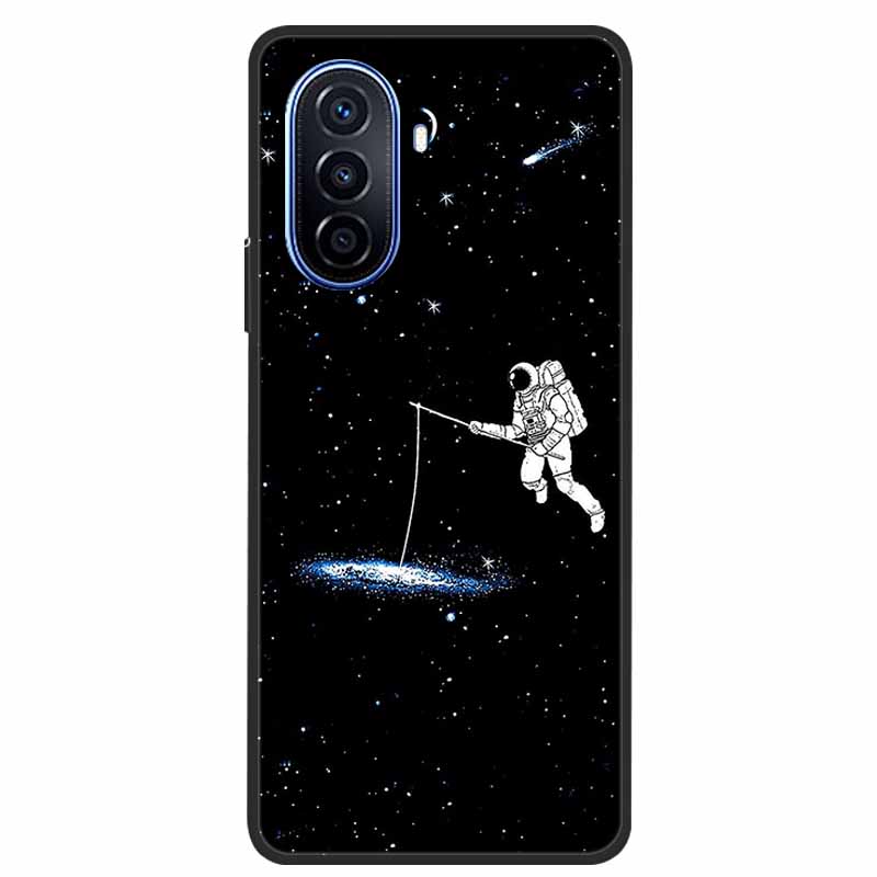For Huawei Nova Y70 Plus Case Wolf Black Silicone Soft Phone Case For Huawei Nova Y70 Back Cover Case NovaY70 Y 70 Funda Coque