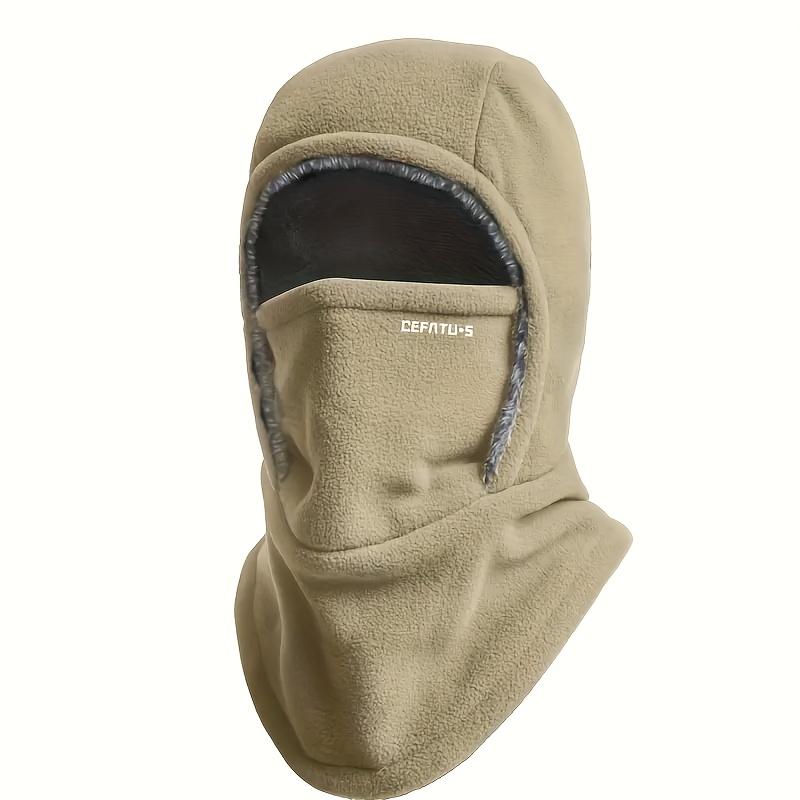 

Winter Windproof Balaclava - Thickened Polyester Fiber for Cycling, Running & Skiing. Machine Washable. Perfect Holiday Gift! темного кольору хакі