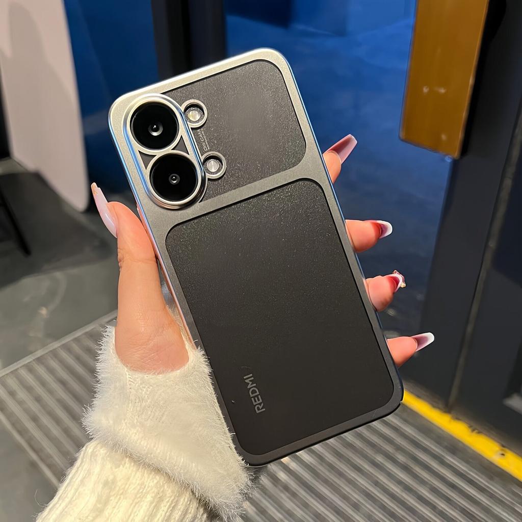 Matný průhledný galvanicky pokovený okrajový kryt pro Xiaomi Poco X8 Pro Max X8 Pro Redmi Turbo 5 Max Nárazuvzdorný nárazník Pevný kryt