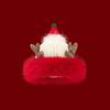 Soft Christmas Plush Cap Windproof Big Pullover Hat Fashion Thickened Brimless Cap  Outdoor