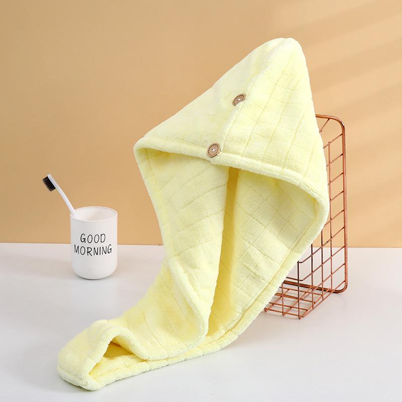 Quick-Dry Pineapple Hair Towel Wrap - Thickened Coral Fleece Headscarf for Hair Drying