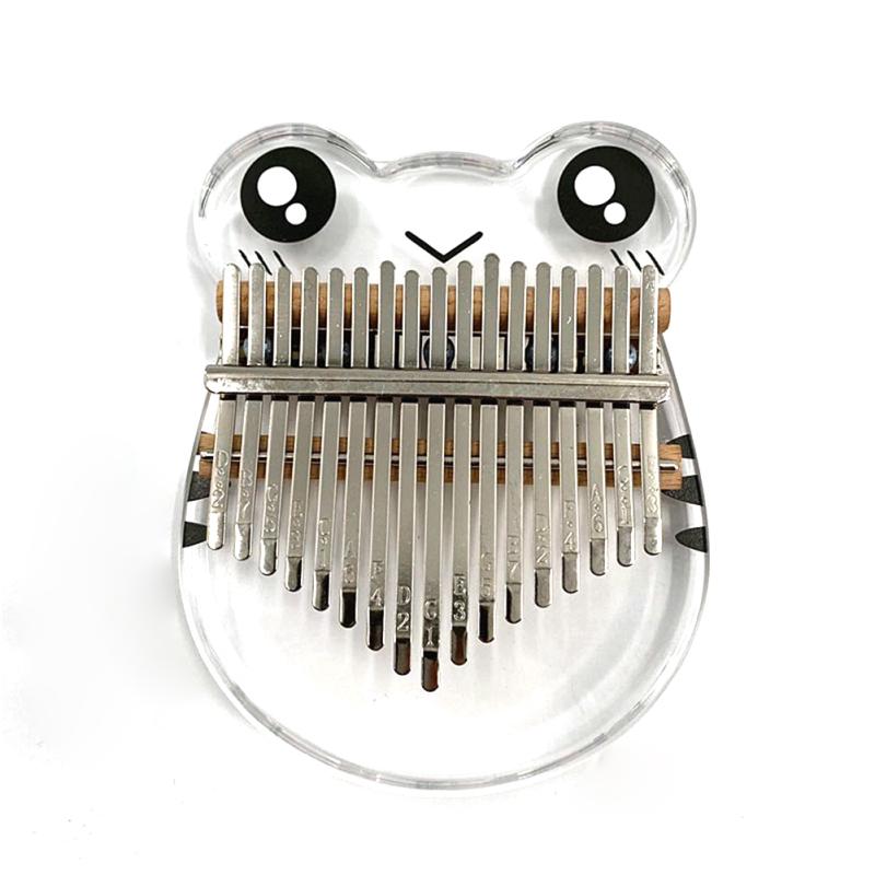 

Кристальное пианино с 17 клавишами Kalimba, акриловое пианино для большого пальца с аксессуарами Small Crystal Frog