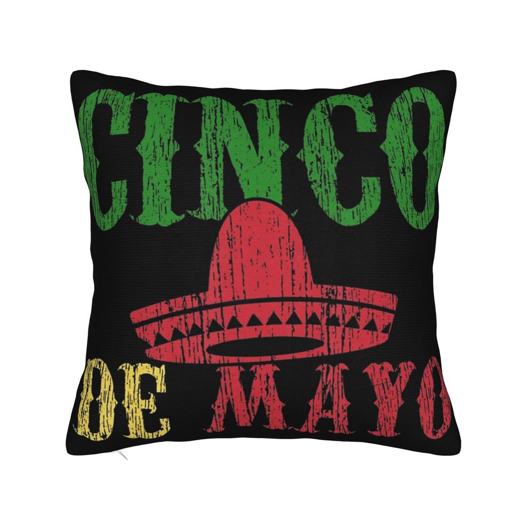 Cinco De Mayo Pillowcase Accessories Printing Cushion Cover Decoration Pillow Case Cover Home Multi Size