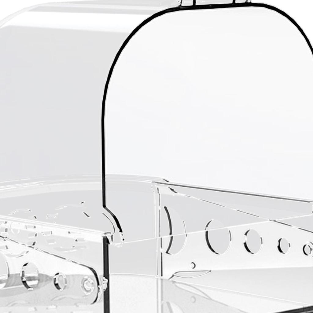 Bird Bath Hanging No Leaks Cage Accessories Caged Parrot Bathing Tub Bathtub for Pet Birds