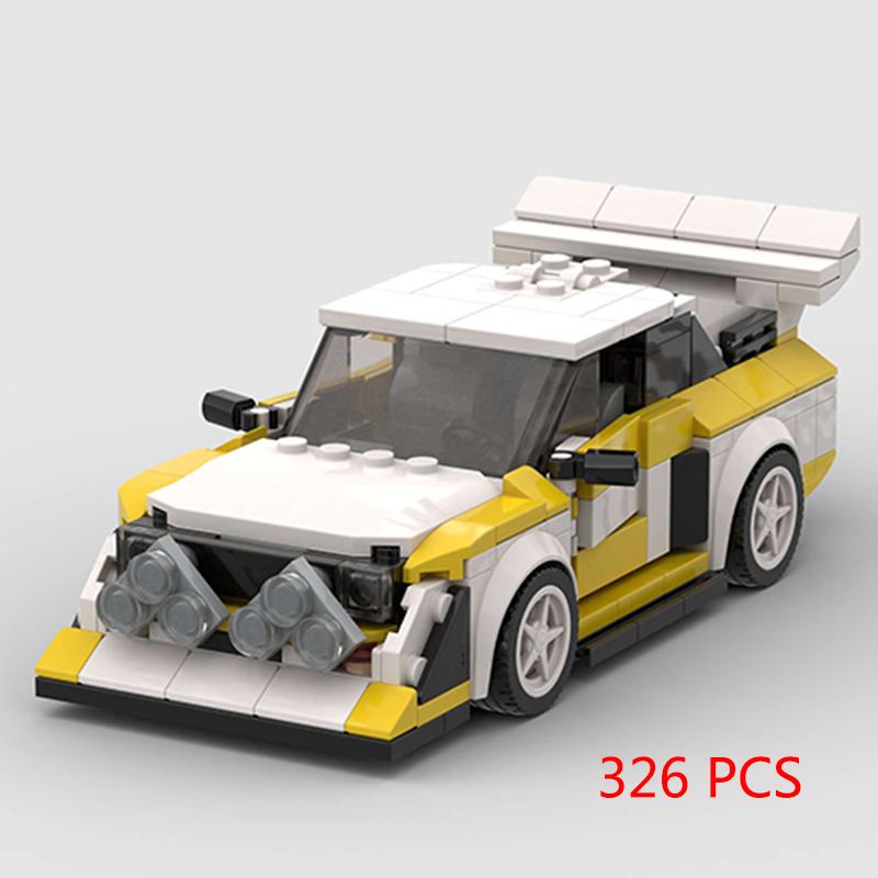 Auto da Corsa di Città Modello Blocchi da Costruzione Mattoncini Fai da Te MOC Giocattolo Classico Rally Sportivo Super Pilota Veicolo Regalo di Natale Tecnica