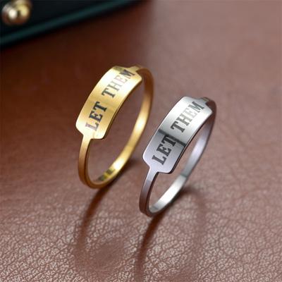 1Pc Fashionable, Fashionable, Multi-functional, Simple Titanium Steel Ring, with A Strong Sense of Design