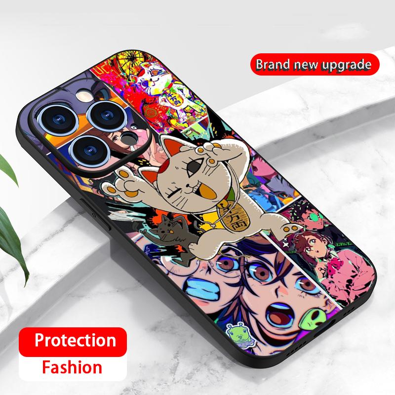 

Hot anime Dandadan pattern design Phone Case For iPhone 16 16e 15 14 13 12 11 Plus Mini Pro Max Soft black Shockproof Cover iPhone 13 Pro