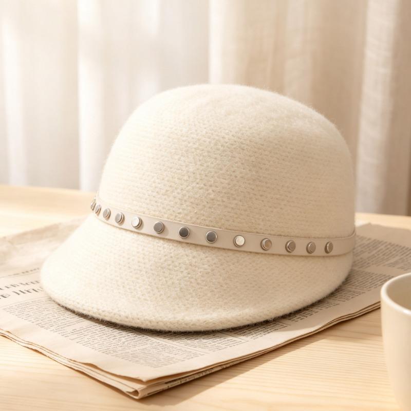 Women S Elegant Versatile Warm Bucket Hat For Autumn Winter