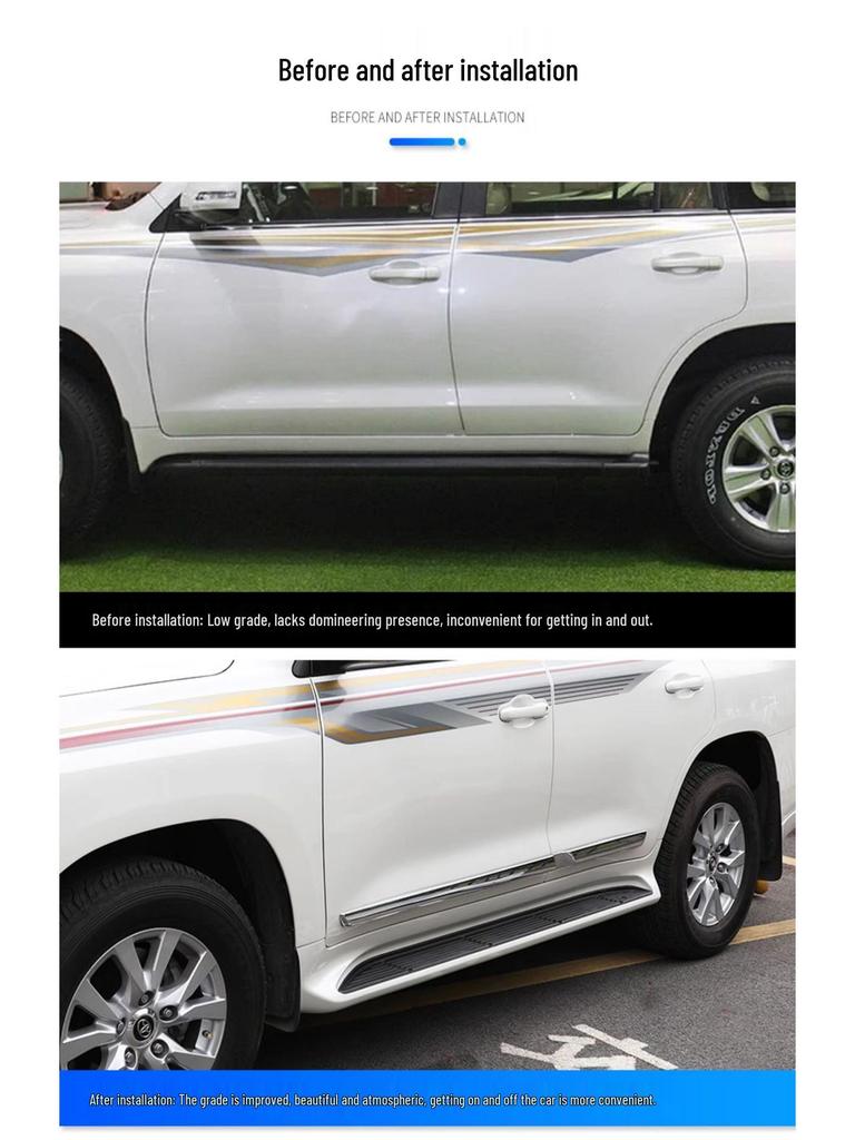 Land Cruiser LC300 Side Step Running Board for 2008-2022 Models