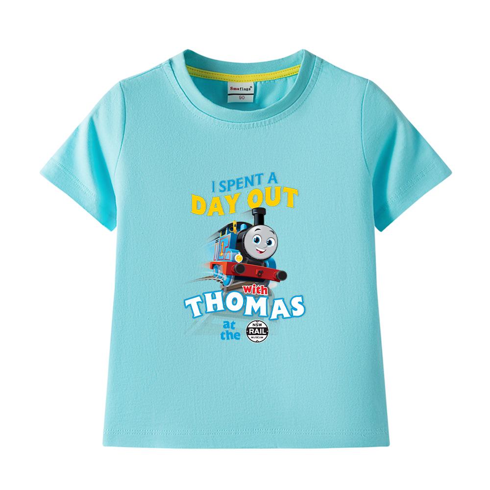 Boys' Printed Short-Sleeve Cotton T-shirt - 2023 Summer Fashion