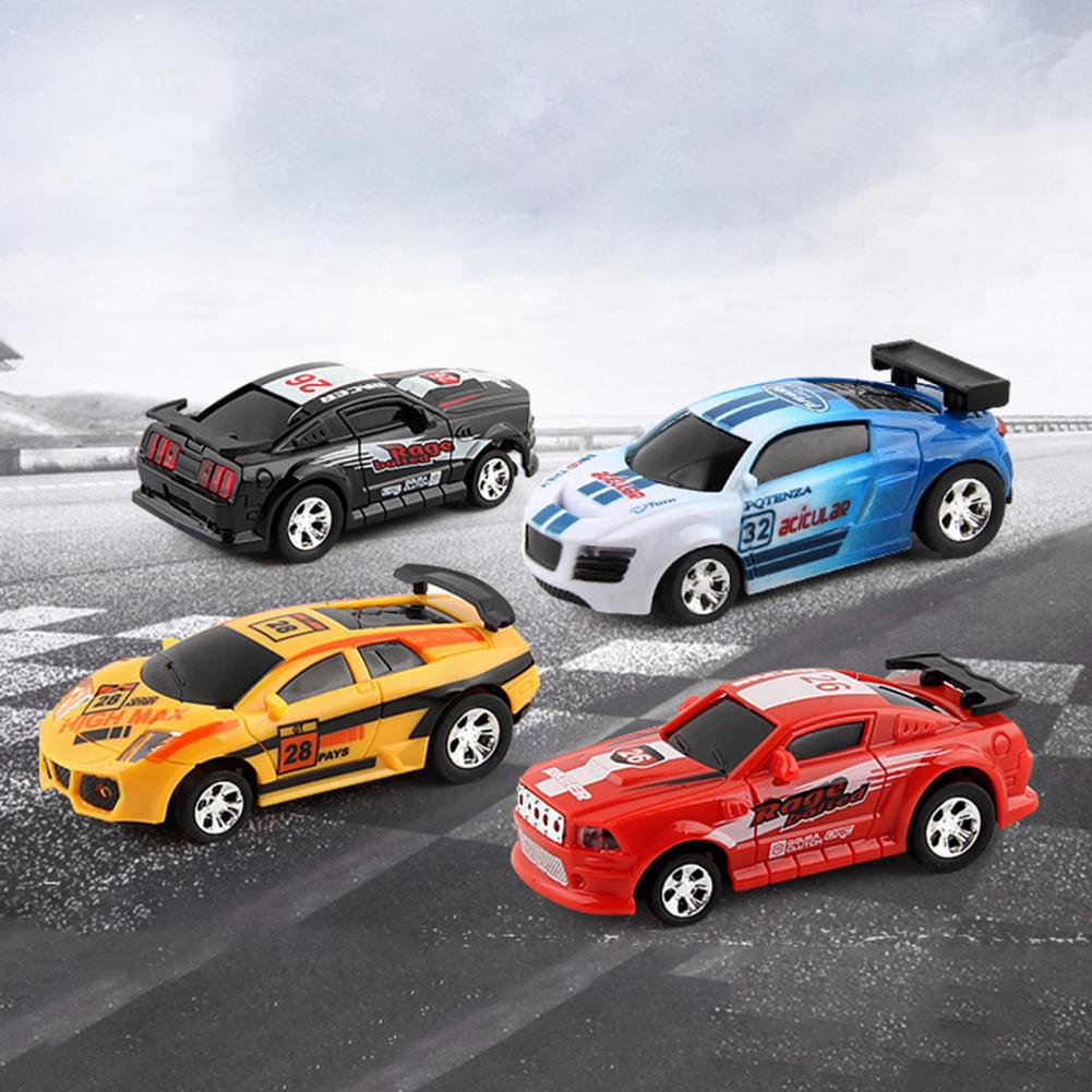 4 Colors Rc Car Can Box Car Creative Mini Rc Car Radio Remote Control Light Micro Racing Car Toy For Boys Kids Gift