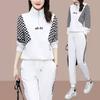 Fashionable and Elegant Temperament Suit Spring and Autumn Women's Sweatshirt Loose Age-reducing Leggings Sports Two-piece Set
