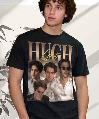 Hugh Grant Collage T-Shirt and Kids Tshirt: Vintage Actor Graphic Tee