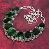 Chrome Diopside Handmade Gemstone Necklace, 925 Solid Sterling Silver Necklace, Unique Design Jewelry Necklace