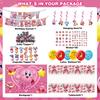 108Pcs Kirby Birthday Party Decorations
