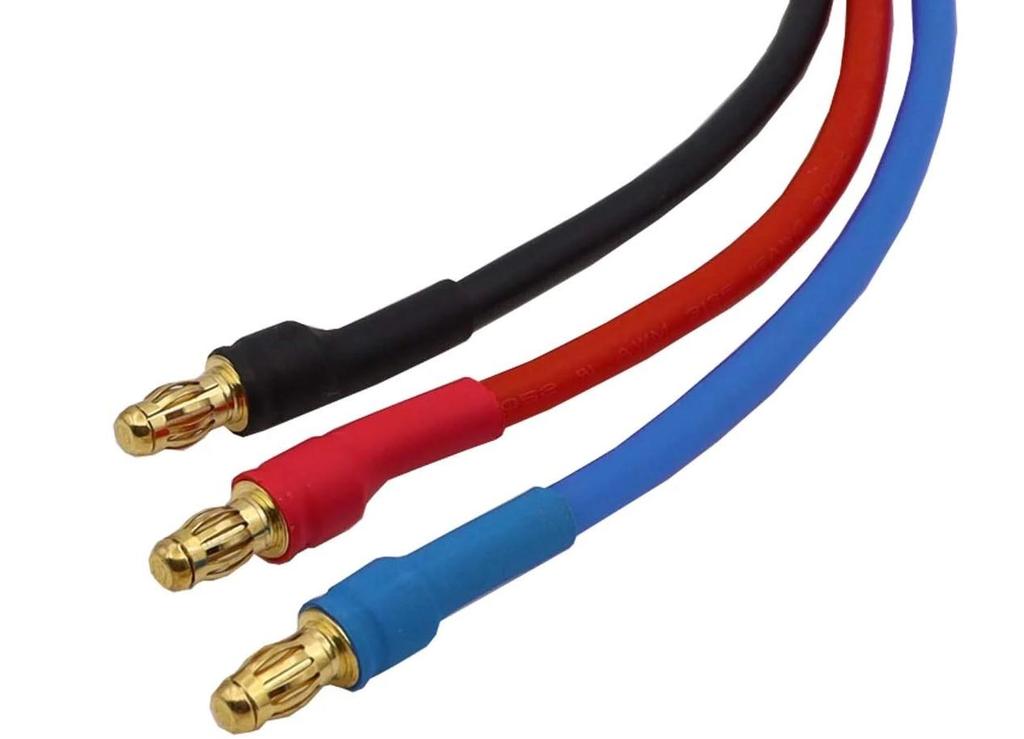 16AWG 30cm Extension Cable with 3.5mm Banana Plug | High-Quality Silicone Wire | For RC Car, Boat, Helicopter, LiPo Battery | Multicolor PVC