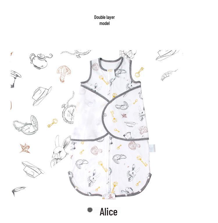 Newborn Knit Cotton Anti-Startle Swaddle Sleeping Bag - All-Season Style
