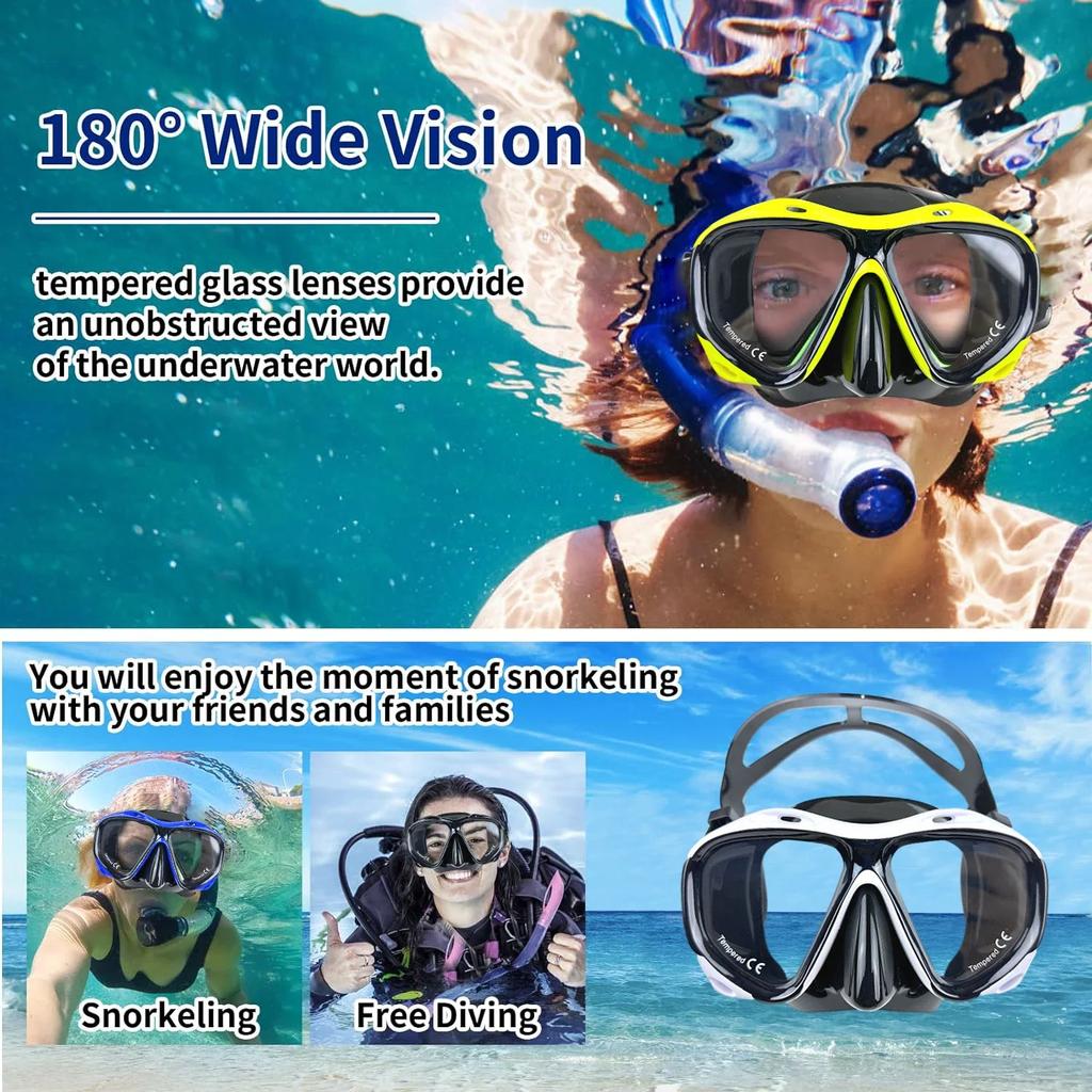 Professional Big Frame Adults Swimming Goggles with Nose Cover Anti Fog Wide View Swimming Gear for Man Woman Glasses Goggles