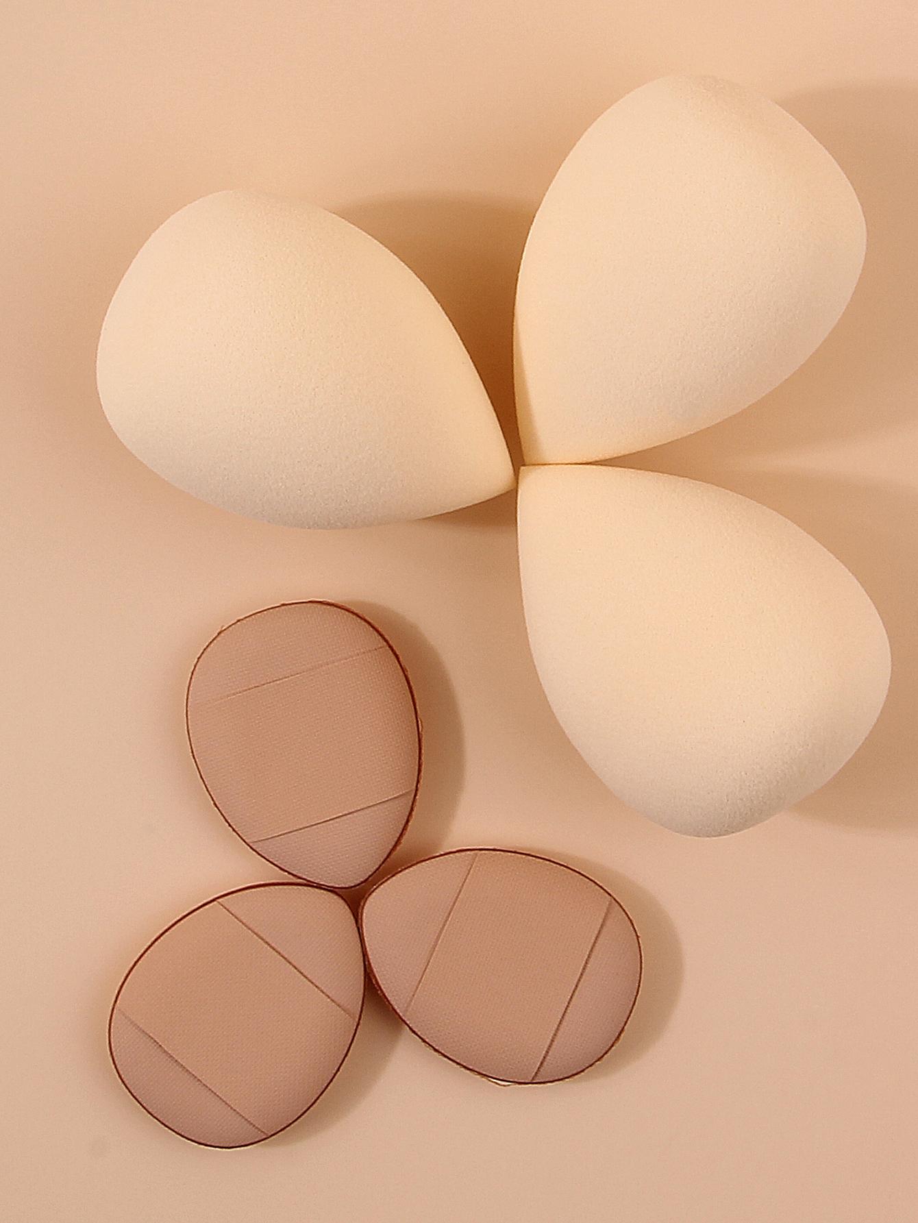 

3 больших и 3 маленьких набора пуховок для макияжа, супермягкие спонжи-яйца, мини-пуховки для консилера и пудры, профессиональные инструменты для макияжа