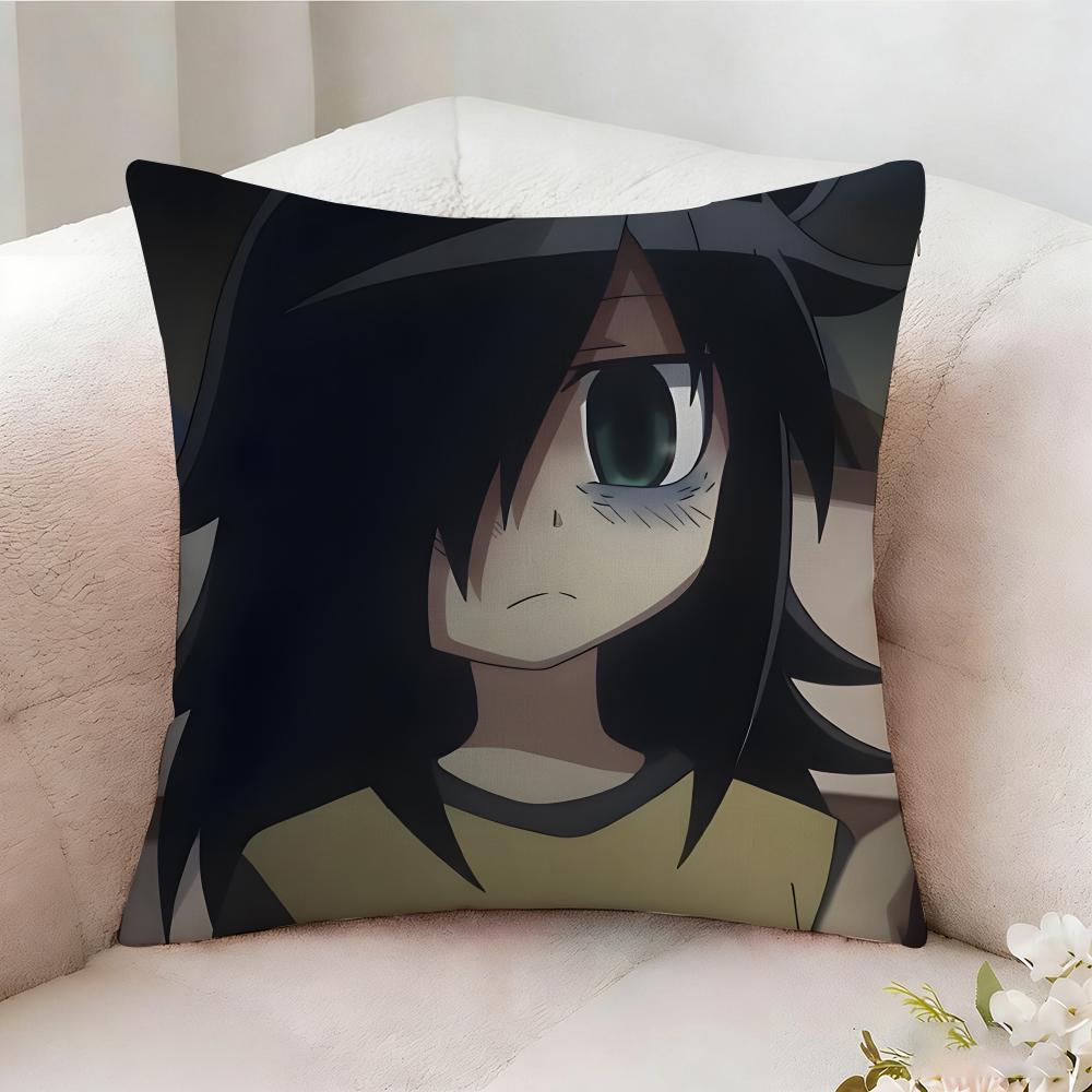 T-Tomoko Kuroki Anime Pillow Case Pillowcase, Double-Sided Printed, Sofa Cushion, Bedroom Headboard Pillow