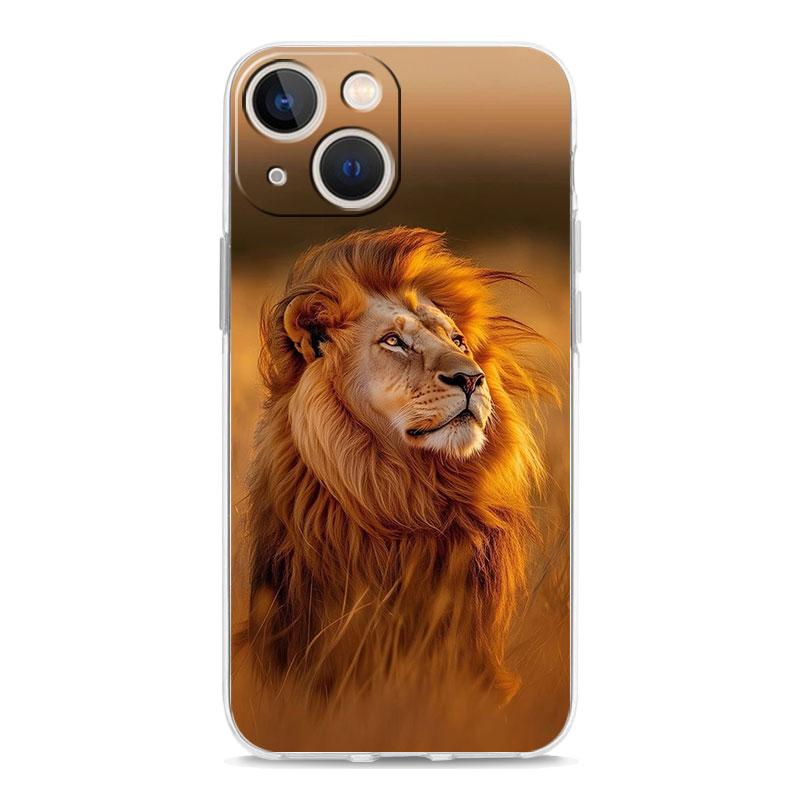 Phone Case For iPhone 17 Cases iPhone Air 16 15 12 13 14 Pro Max 15 Plus 16Pro iPhone11 Clear Soft Cover Lion King Animal