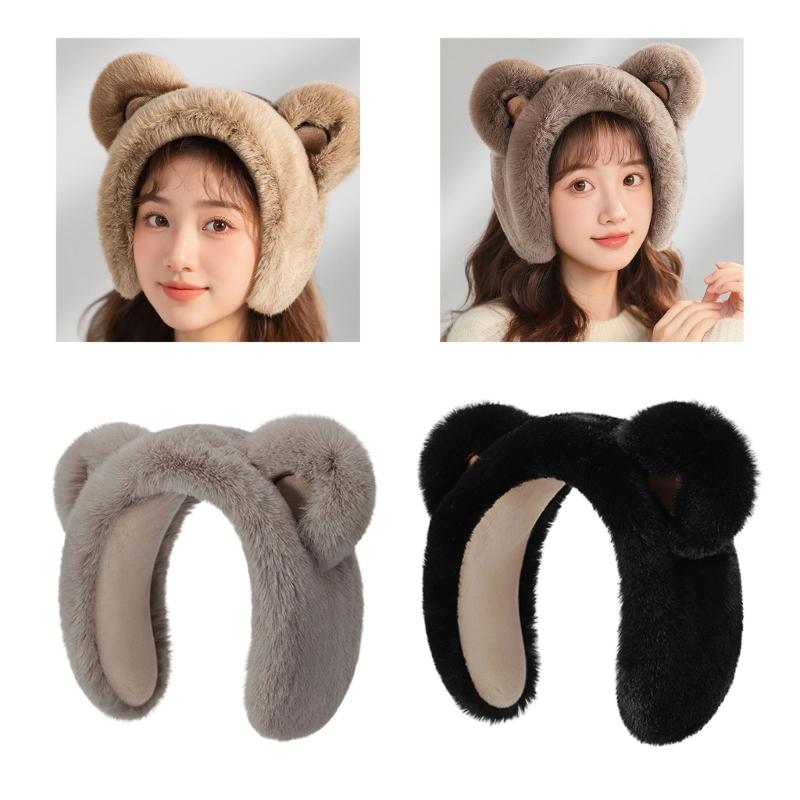 Furry and Warm Plush Ear Warmer for Winter Outdoor Activities Keep You Warm In Cold Weather for Skiing