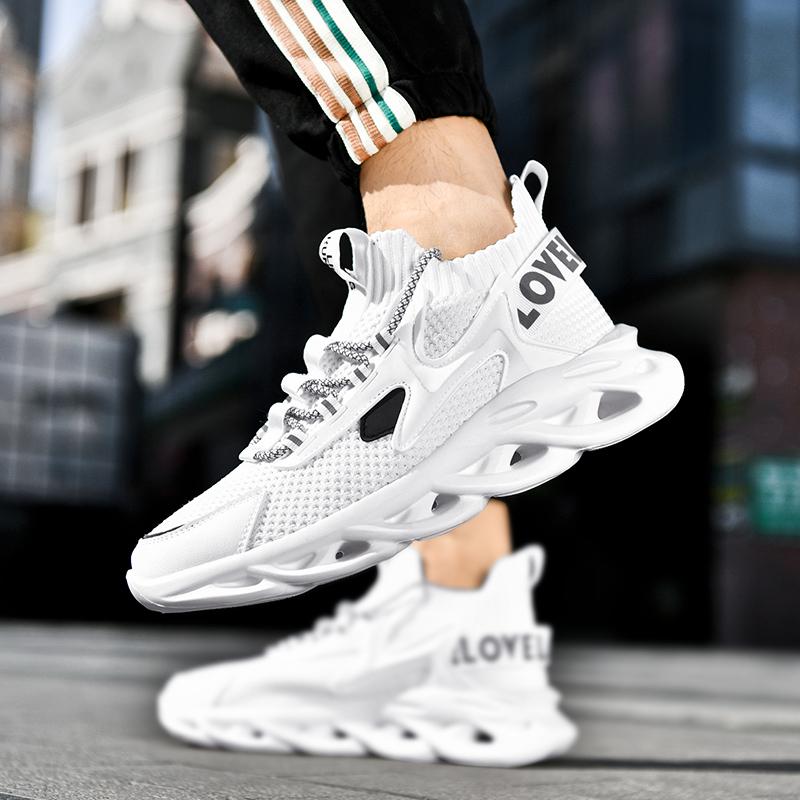 Fashion New Fashion Men's Running Thick Soled Breathable Non Slip Lightweight Casual Sneaker Comfortable Mesh Shoes Zapatos Para Hombre