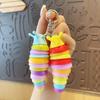 Toys Key Ring Caterpillar Keyring Finger Slug Snail Caterpillar Key Chain Caterpillar Keychain