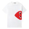 CDG Play T-Shirts Unisex White Crew Neck Moderate CPXTEAXT3450P