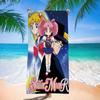 Lovely S-Sailor M-Moon Microfiber Beach Towel Absorbent Quick Dry Soft Yoga Swimming Resort Mountain Climbing Towel