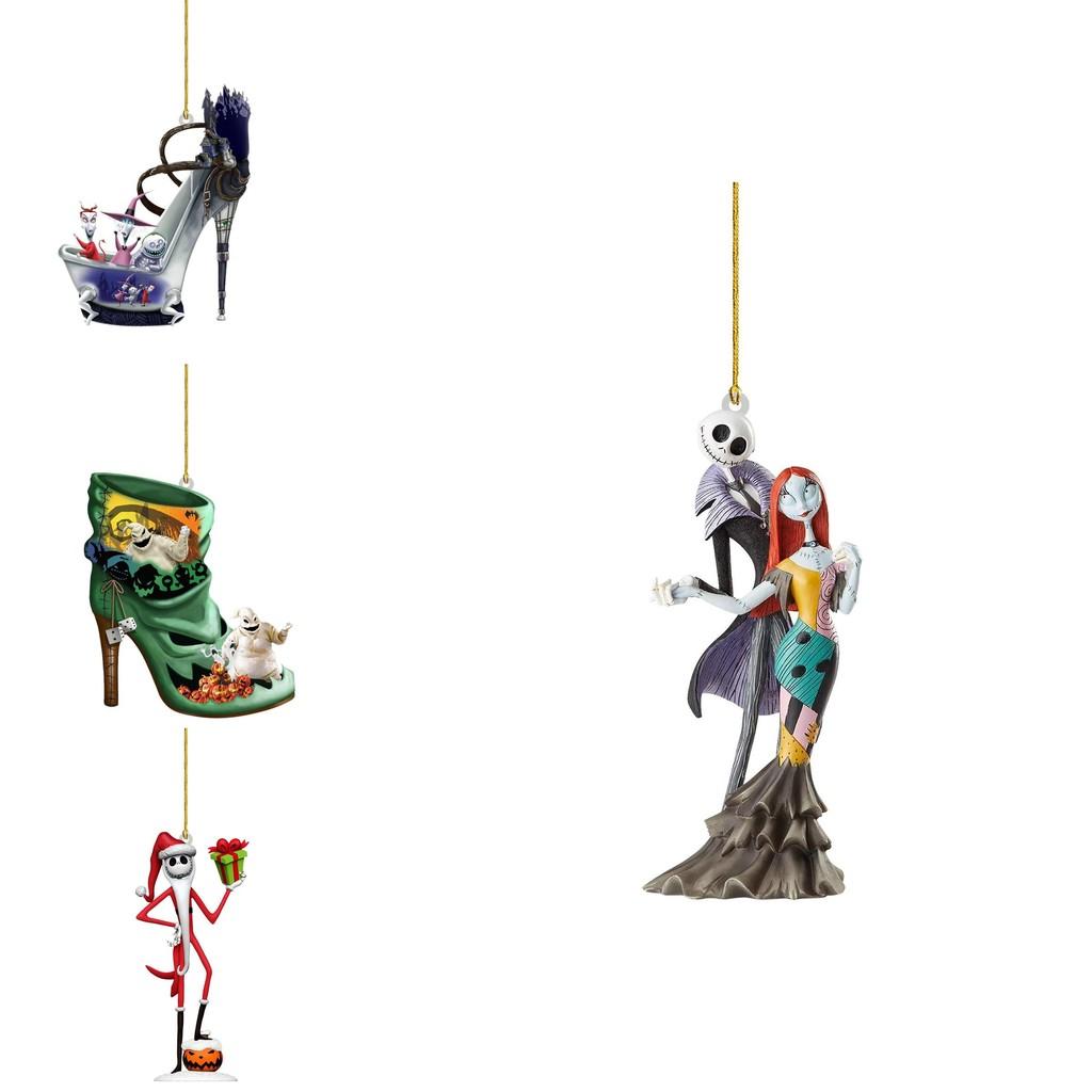 Vibrant Burton Tim Nightmare Before Christmas Acrylic Decoration Set With Jack Friends And