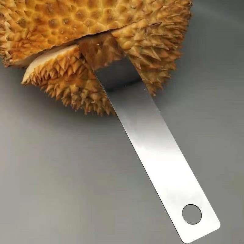 Thickened Stainless Steel Durian Knife Bending Knife Grapefruit Peeling Knife Fruit Knife Fruit Peeling Tool for Durian Skin
