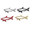 1Pcs 3D Metal Car Styling Sticker Hollow Fish Shark Emblem Badge Decals Automobiles Motorcycle Computer Fuel Cap Accessories