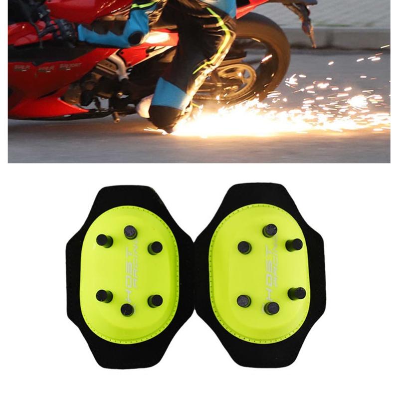 2 Stück Radsport-Knieschoner Motorrad-Knieschoner Neuer Schieber Funken Schleif-Kniebeutel Biege-Artefakt Schleifbeutel
