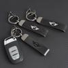 Vintage Leder Auto Logo Schlüsselanhänger Schlüsselring Schlüsselkette für Mini Cooper JCW R50 R52 R53 R55 R56 F54 F55 F56 F60 CLUBMAN COUNTRYMAN pwaxk99 5d