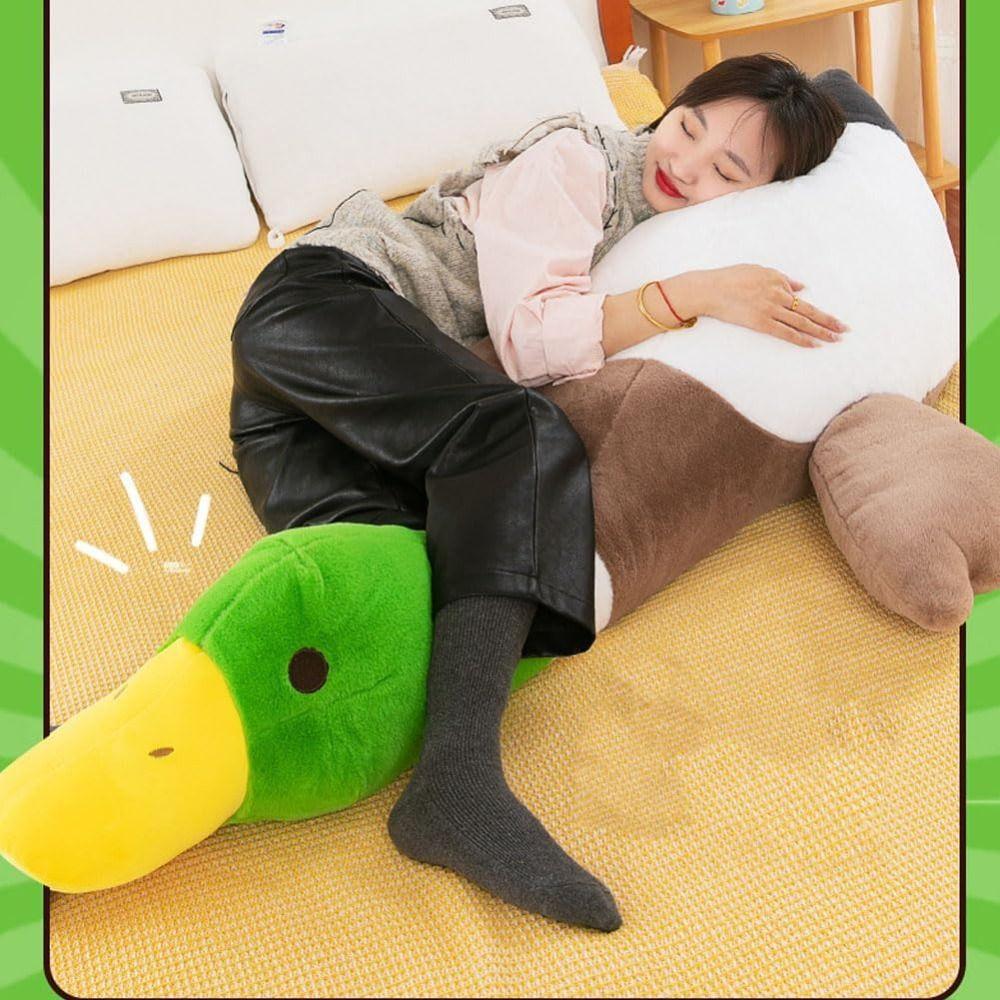 Weiche Stockente Plüschpuppe Flauschige Gans Plüsch Umarmungskissen Lustiges Gans Plüschtier Kindergeschenk
