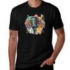 Colorful Old Microphone TShirt Sun Protective Outdoor Tee Top