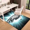 Philadelphia Eagles Nachtspiel Bereichsteppich für Büro, Stuhlunterlage, Dekorteppich Wohnzimmer Matte, Große Größe Fan Geschenke Weihnachtsgeschenke