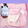 Stylish Pink Purple And Blue Nylon Backpack For Boys And Girls Breathable Lightweight Design For School