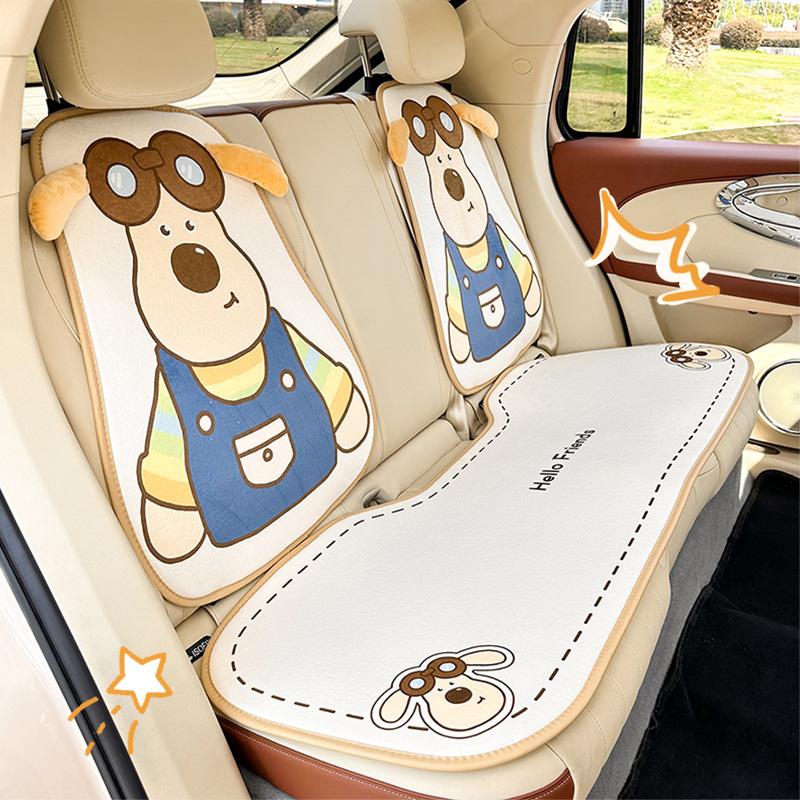 Car seat cushion winter cartoon car seat cover plush comfortable creative cute car seat cushion